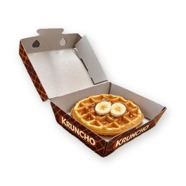 Waffle Kutusu — kilitli kapak açık